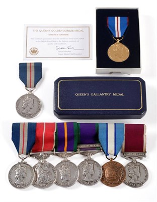 Lot 39 - A Unique Northern Ireland Queen's Gallantry Group of Seven Medals, awarded to 24111168...