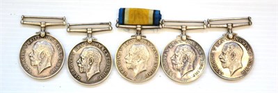 Lot 49 - Four Single British War Medals to the Royal Artillery, awarded to :- 185503 GNR.H.MARSDEN;...