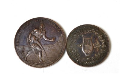 Lot 108 - Italy: King Charles Felix of Sardinia, by Putinati, obv. Eridanus, Greek river god, rev. ten...