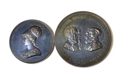 Lot 115 - Italy: Medal of the Royal Institute of Italian Letters, by Manfredini, bronze, 43 mm, and...