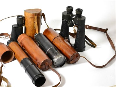 Lot 152 - A Second World War 8X40 Monocular by Carl Zeiss, Jena, numbered 1256568, retailed by Negretti &...