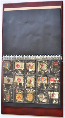 Lot 156 - A Collection of 130 Early 20th Century Flag Day Badges and Ribbons, including WWI patriotic...