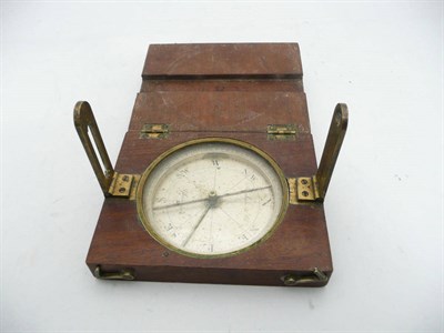 Lot 608 - A Mahogany Cased Compass, by Abraham & Company, Glasgow