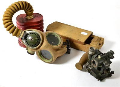 Lot 198 - A Second World War German Gun Sight/Range Finder, one side stamped KF/cme and numbered 203572....