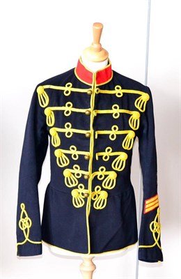 Lot 230 - A Pre-1914 Full Dress Tunic to the 3rd (King's Own) Hussars, with yellow cord frogging and...