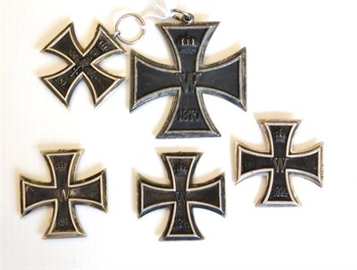 Lot 244 - An Imperial German 1870 Iron Cross, second class, the suspender ring stamped A (possibly a...