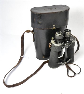 Lot 266 - A Pair of Second World War German Third Reich Kriegsmarine 7x50 Binoculars, by Carl Zeiss Jena, the