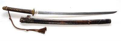 Lot 274 - A Koto Period Japanese Katana, probably Bezan Province, the 69.5cm steel blade with two short...