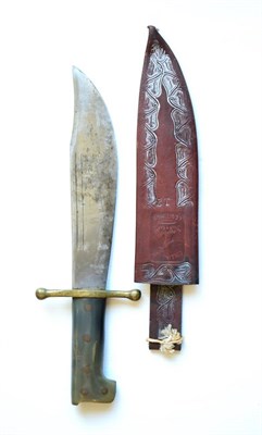 Lot 294 - A US Legitimus ";Carlson's Raiders"; Type Machete by Collins & Co, the 23.5cm single edge...