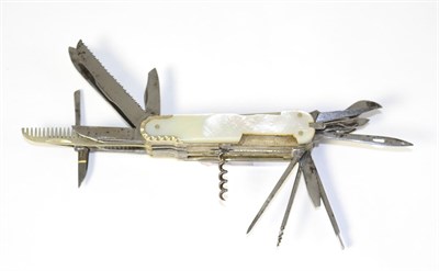 Lot 318 - A Joseph Feist Folding Pocket Knife, with approximately twenty five various blades and tools...