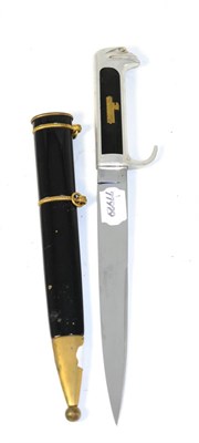 Lot 327 - A Second World War Italian MVSN Model 1937 Dress Dagger, with 19.5 cm single edge steel blade,...