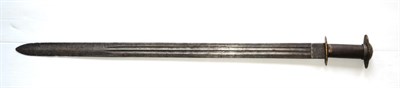 Lot 334 - A Late 16th/17th Century Scottish Broadsword Blade, 79cm, each side with a double fuller...