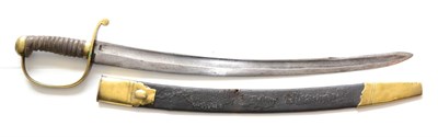 Lot 343 - A Victorian Constabulary Hanger, the 55cm single edge fullered steel blade double edged for the...