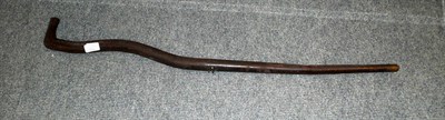 Lot 631 - A 19th Century Walking Stick Air Gun, in two sections, each screwing to the next, the 48cm...