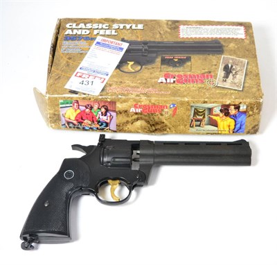 Lot 431 - PURCHASER MUST BE 18 YEARS OR OVER A Crosman 357 Co2 Pistol, .177 calibre, with black plastic grip