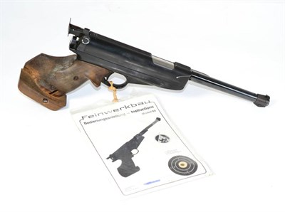 Lot 432 - PURCHASER MUST BE 18 YEARS OR OVER A Feinwerkbau Model 65 Air Pistol, .177 calibre, with side lever