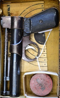 Lot 448 - PURCHASER MUST BE 18 YEARS OR OVER A Webley Junior .177 Calibre Air Pistol, numbered 646, with...