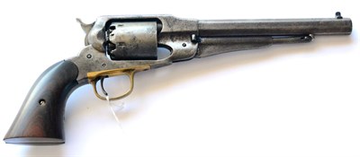 Lot 462 - A Remington New Model Army .44 Calibre Six Shot Percussion Single Action Revolver, the 20cm...