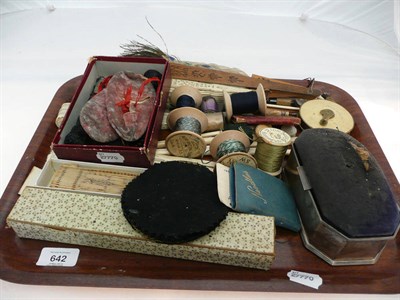 Lot 642 - Silver Mounted Jewellery; A Pin Cushion Box; Fans etc