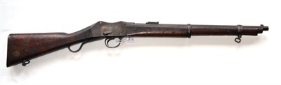 Lot 516 - A Victorian Martini Action Carbine, the 52cm steel barrel with bayonet lug to the left side,...