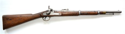 Lot 531 - A Victorian 1857 Tower Percussion Carbine, the 61cm steel two band barrel with London proof...