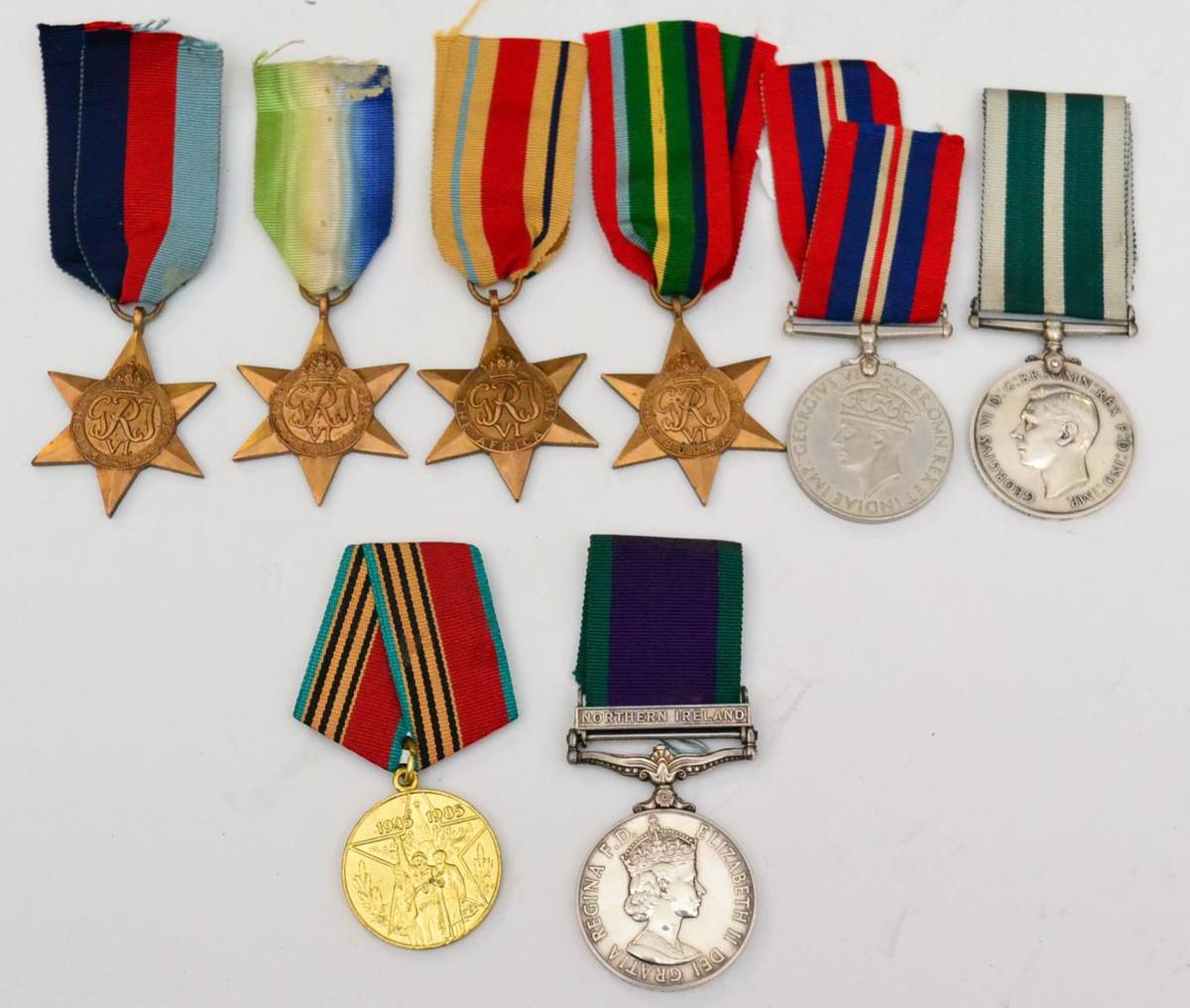 Lot 15 - A Second World War Naval Group of Six Medals,