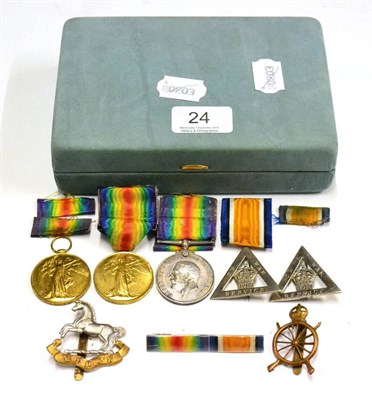 Lot 24 - A First World War Pair, to 275083 PTE.P.J.JOHNSTONE.LAN.FUS, comprising War Medal and Victory...