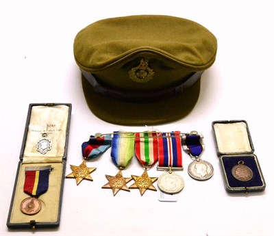 Lot 27 - A D-Days Veteran's Group of Five Medals, comprising 1939-45 Star, Atlantic Star, Italy Star,...