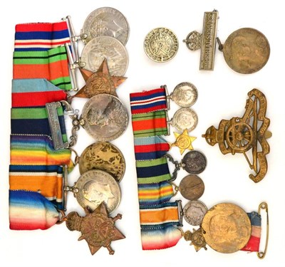 Lot 43 - A First/Second World War Group of Seven Medals and the Miniatures, awarded to 1528 DVR. W.D....