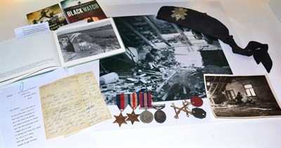 Lot 45 - A Second World War Trio, awarded to 14428118 Cpl. R. ";Yorkie"; Marshall 14 Plt. C. Coy, 5th...