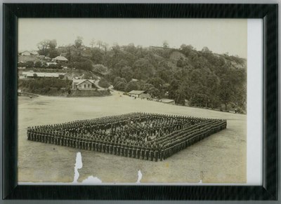 Lot 152 - A Boer War Period Square Parade Real Photograph, a rare image of the famous British square as...