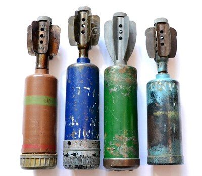 Lot 153 - Three Second World War British Airborne Mk.1 2"; Mortar Bombs, dated 1941 and 1943, and a...