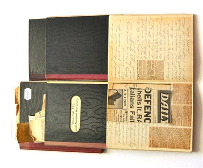 Lot 165 - The (Second World) War Diary of Jack Newman - A Digest of Bellicose History, of seven volumes...