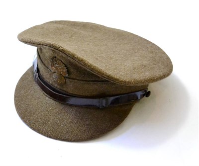 Lot 210 - A First World War No.2 Service Cap, with original brass badge to the Royal Fusiliers, the green...