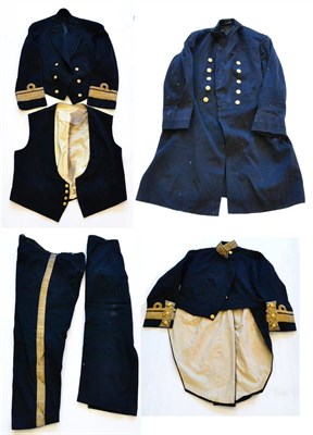 Lot 229 - An Early 20th Century Part Uniform to a Rear Admiral of the  Royal Navy, with gilt bullion...