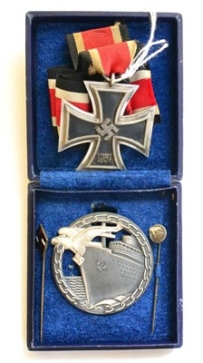 Lot 250 - A German Third Reich Iron Cross, second class, suspender ring with indistinct stamp; a Copy of...