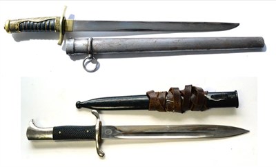 Lot 266 - A German Third Reich Fireman's Parade Dagger, the plated blade with maker's squirrel logo for...