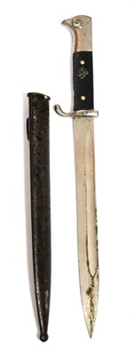 Lot 272 - A German Third Reich Fireman's Parade Bayonet, the blade stamped BARON, SOLINGEN to the...