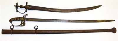 Lot 321 - A Victorian 1845 Pattern Infantry Officer's Sword, the 80cm single edge fullered steel blade etched