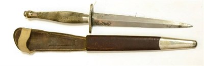 Lot 353 - A Fairbairn Sykes Fighting Knife, Second Pattern, with unmarked hand forged steel blade,...