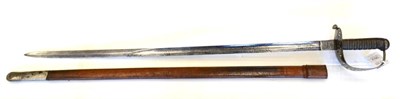 Lot 363 - A Victorian 1857 Pattern Heavy Cavalry Undress Sword, the 89cm single edge fullered steel blade...