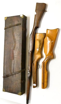 Lot 434 - A 19th Century Brass Bound Leather Shotgun Case, lacking interior fittings, 87cm by 25cm by...