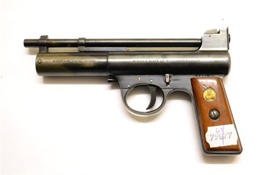 Lot 447 - PURCHASER MUST BE 18 YEARS OF AGE OR OVER A Webley Mark 1 .22 Calibre Air Pistol, numbered...