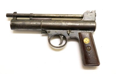 Lot 448 - PURCHASER MUST BE 18 YEARS OF AGE OR OVER A Webley Mark 1 .22 Calibre Air Pistol, numbered...