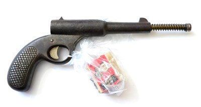 Lot 452 - PURCHASER MUST BE 18 YEARS OF AGE OR OVER A Vintage .177 Calibre Air Pistol, with push barrel...