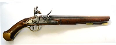 Lot 456 - A George III 1796/1801 Pattern Sea Service Flintlock Belt Pistol, the 30.5cm steel barrel with...