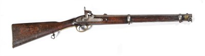 Lot 504 - A Victorian 1856 Pattern Percussion Cavalry Carbine, the 56cm steel barrel with various...