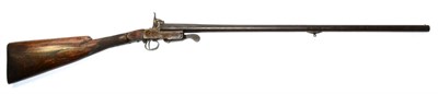 Lot 514 - A 19th Century Single Barrel Pinfire Sporting Gun, the 75cm steel barrel octagonal at the...