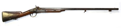 Lot 516 - A 19th Century French Percussion Musket, converted from a flintlock, with 87.5cm steel barrel,...