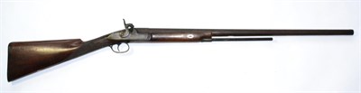 Lot 518 - A 19th Century Percussion Sporting Gun, with 73cm steel barrel, foliate engraved tang and lock...